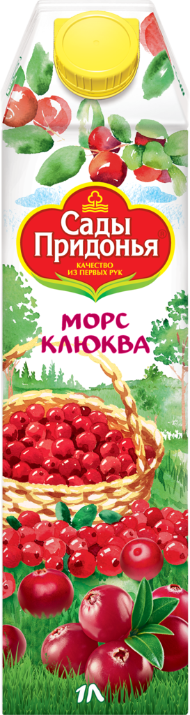 Морс САДЫ ПРИДОНЬЯ Клюква, 1л